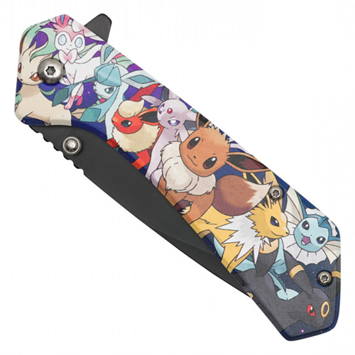 Hero Class Orange Print Steel Blade - Blue Hero Class Print Handle
