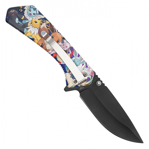 Hero Class Orange Print Steel Blade - Blue Hero Class Print Handle