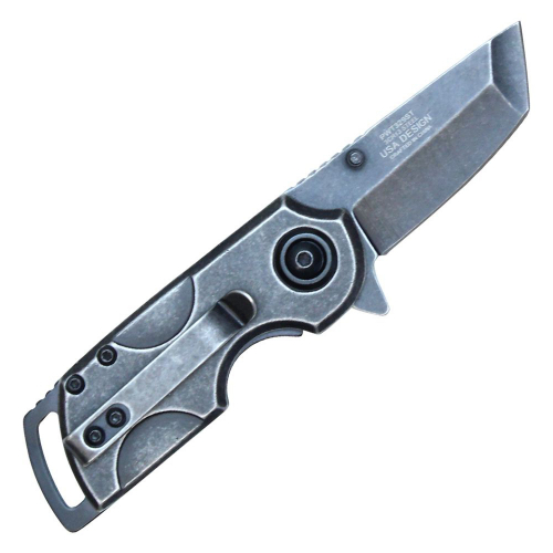 Wartech Spring Assisted Pocket Knife w/ Belt Clip