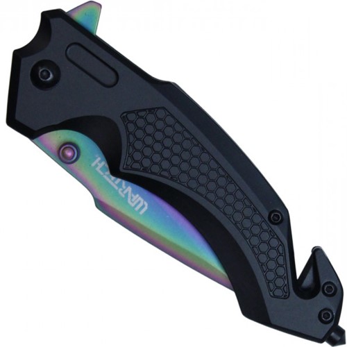 Add a pop of color to your EDC with the Neptune Steel Assisted Pocket Folding Knife featuring a convenient clip in vibrant rainbow hues. Versatile, durable, and ready for action. Get yours now!