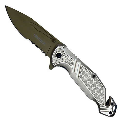 Neptune Wartech Half-Serrated Spear Point Knife