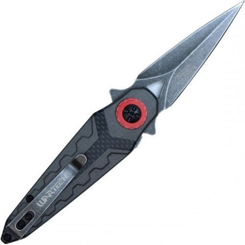 Upgrade your EDC with the Neptune Stonewashed Steel Folding Knife featuring a convenient clip in sleek black. Versatile, durable, and ready for action. Get yours now!