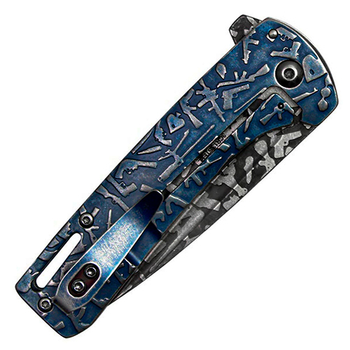 Enhance your EDC with the Neptune Pocket Folding Knife, 7 inches, featuring a stylish grey skulls design. Versatile, durable, and perfect for everyday carry. Get yours now!