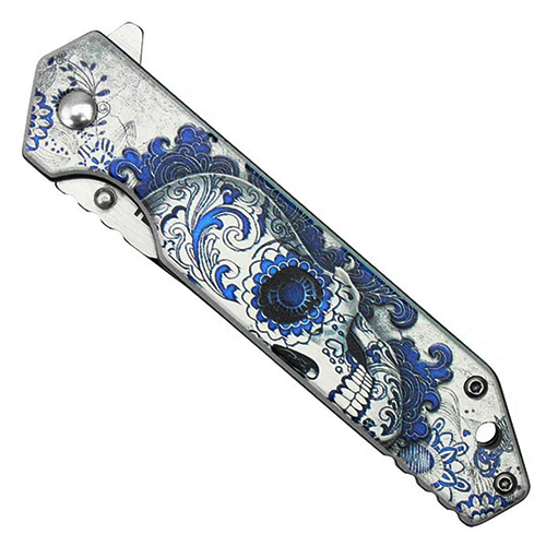 Neptune Skull 8-Inch Pocket Folding Knife