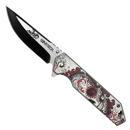 Neptune Skull 8-Inch Pocket Folding Knife