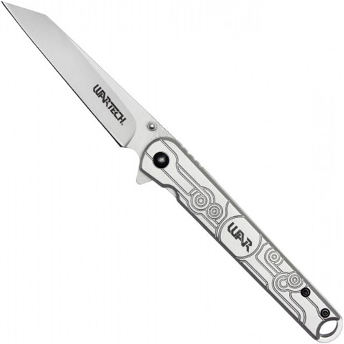 Upgrade your EDC with the Neptune Wartech Chromium Steel Folding Knife in sleek silver. Versatile, durable, and perfect for everyday carry. Get yours now!