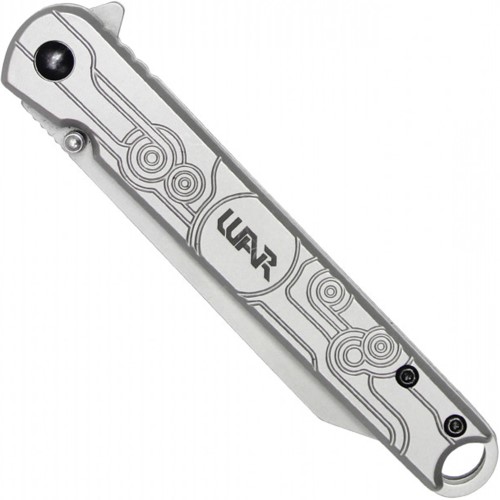 Upgrade your EDC with the Neptune Wartech Chromium Steel Folding Knife in sleek silver. Versatile, durable, and perfect for everyday carry. Get yours now!