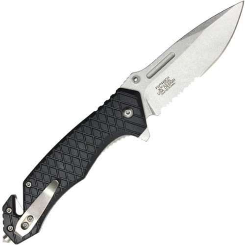 Upgrade your EDC with the Neptune Two-Tone Folding Pocket Knife featuring a sleek grey and black design. Versatile, durable, and perfect for everyday carry. Get yours now!