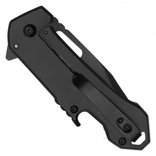 Wartech Mouse Perforated Black Steel Blade - Blue Handle W/ Mouse Print