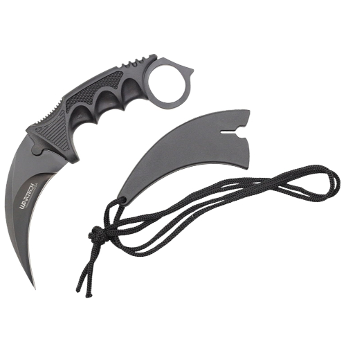7.5'' Steel Karambit Blade White Handle with Sheath