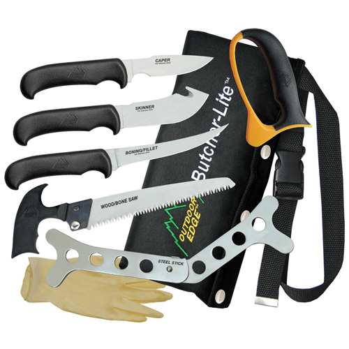 Outdoor Edge Butcher Lite Caper/Skinner/Boning/Saw Kit