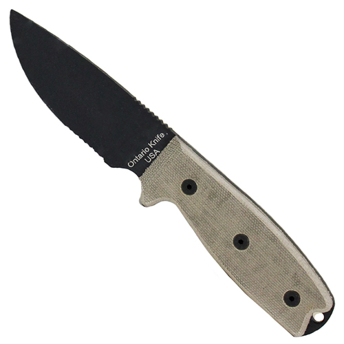 OKC RAT-3 Fixed Blade Knife - Half Serrated Edge
