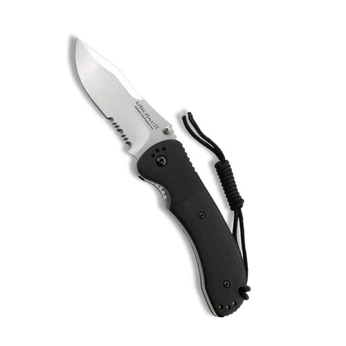 JPT 3R Drop Point Black Round Handle SS