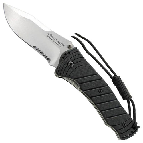 JPT 3S Drop Point Black Square Handle SS