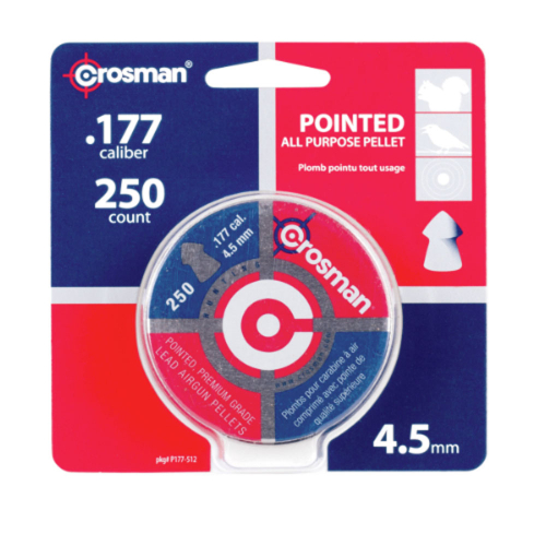 Pointed Pellets .177 Caliber 250 Count