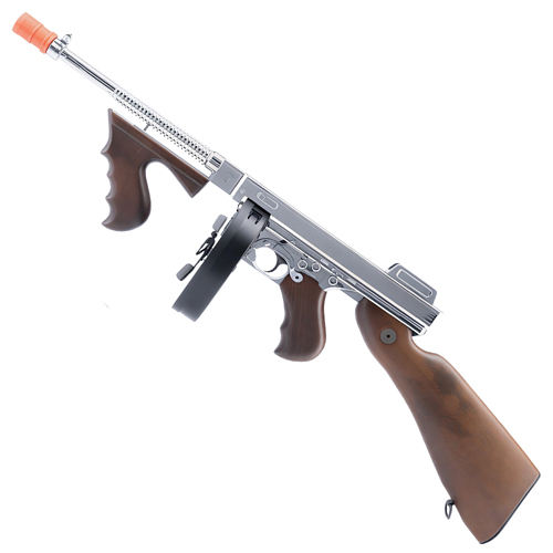 Cybergun Thompson M1928 Chrome AEG Airsoft Rifle