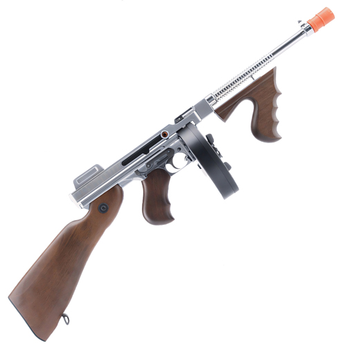 Cybergun Thompson M1928 Chrome AEG Airsoft Rifle