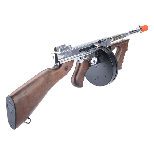 Cybergun Thompson M1928 Chrome AEG Airsoft Rifle