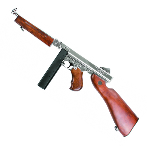 King Arms Thompson M1A1 HI Grade Silver Airsoft Rifle