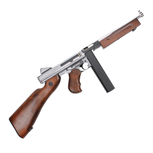King Arms Thompson M1A1 HI Grade Silver Airsoft Rifle
