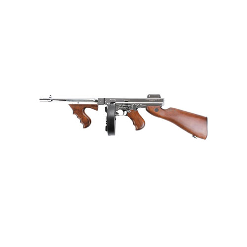 King Arms Thompson M1928 HI Grade Silver Airsoft Rifle