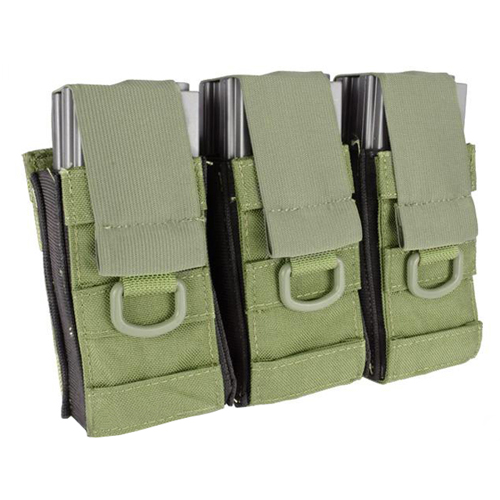 Black Owl Gear / Phantom Aggressor Molle Ready M4 AK MP5 Magazine Pouch - Triple