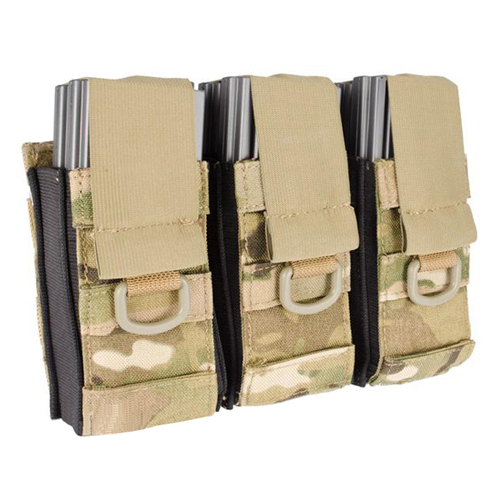 Black Owl Gear / Phantom Aggressor Molle Ready M4 AK MP5 Magazine Pouch - Triple