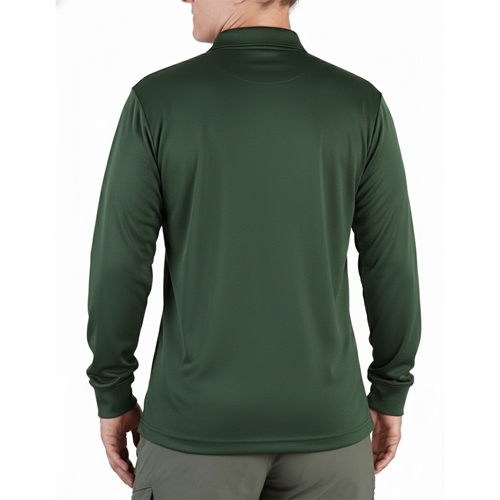 Women's Uniform Polo - Long Sleeve Dark Green XS