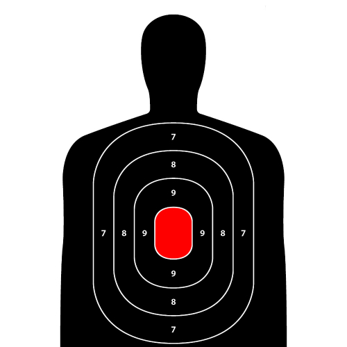 12x18 Inch Silhouette Target 8 Pack