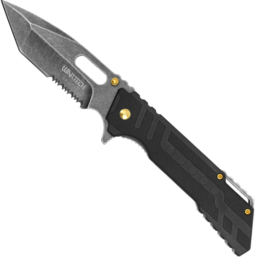 Wartech 8.5' Black Pocket Folding Knife