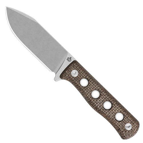 QSP Canary Stonewashed Fixed Blade Knife