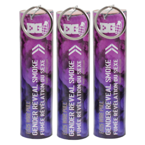 Micro Smoke Gender Reveal Pack of 3