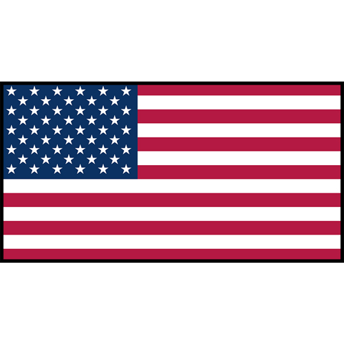 Flag Printed Patch - United States