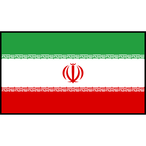 Flag Printed Patch - Iran
