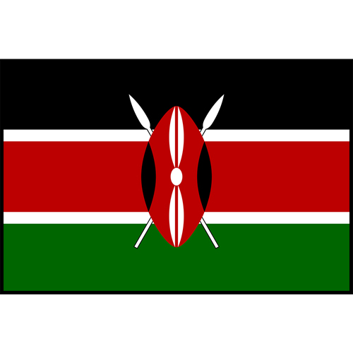 Flag Printed Patch - Kenya