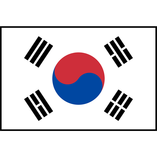 Flag Printed Patch - South Korea