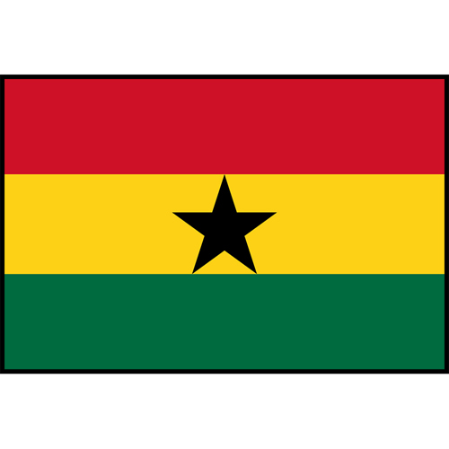 Flag Printed Patch - Ghana