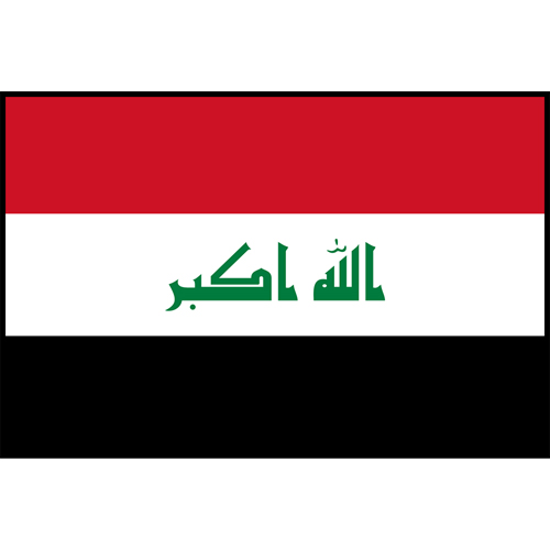 Flag Printed Patch - Iraq