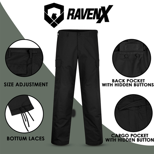 Raven X RipstopOps Button Fly BDU/Cargo Pants