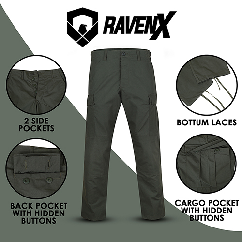 Raven X RipstopOps Button Fly BDU/Cargo Pants