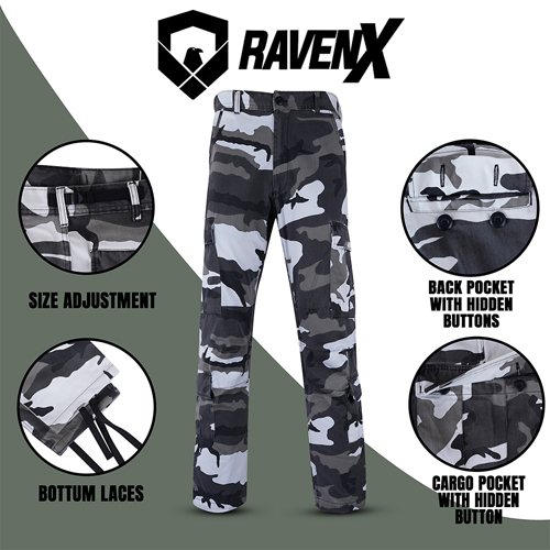 Raven X ClassicOps Mens Vintage Cargo Pants