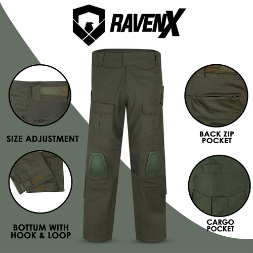 Raven X RipstopOps Tactical Knee Pad Pants