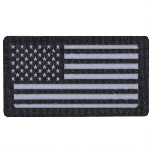 USA Flag Laser Cut Reflective Patch 