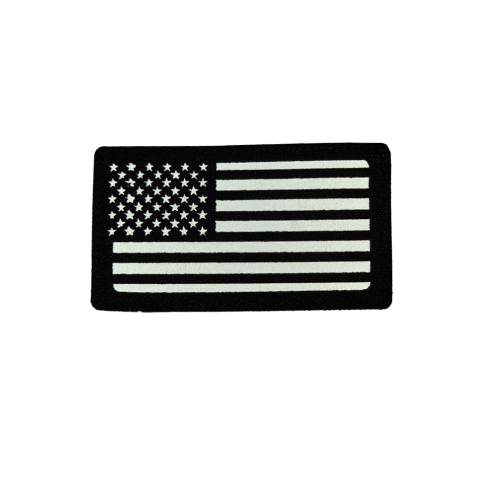 USA Flag Laser Cut Reflective Patch 