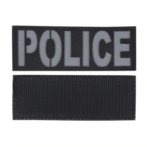 Police Reflective Black Patch