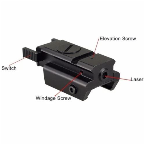 RavenX 5mW Green Laser Sight Class IIIa - 61mm