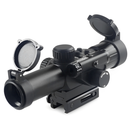 4X Red Laser Sight with 24 Mil-Dot Reticle - 25mm Objective