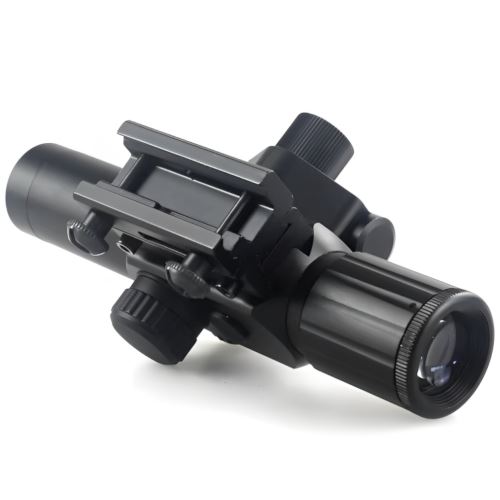 4X Red Laser Sight with 24 Mil-Dot Reticle - 25mm Objective