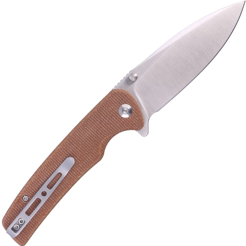 Explorer Sachse Flipper Satin Blade Knife - Natural, timeless beauty 