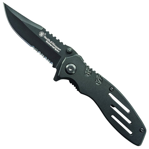 Smith & Wesson Extreme Ops Black Clip Point Knife
